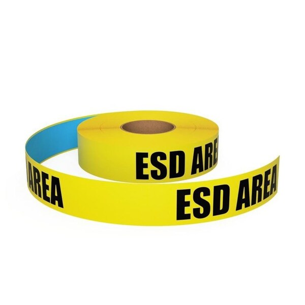 Ergomat 4inDurastripe In-Line Printing Yellow ESD, Type C: Yellow: ESD Area DSIL450Y-ESD-TypeC - main